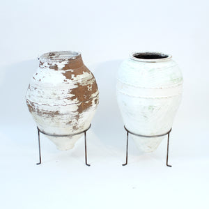 Large pair of early 20th Century Mediterranean Olive Jars, ca 1930s
