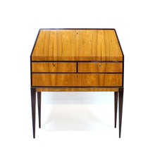 Load image into Gallery viewer, Free standing Swedish Modern secretaire in Walnut and Elm, 1940s