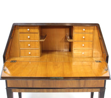 Load image into Gallery viewer, Free standing Swedish Modern secretaire in Walnut and Elm, 1940s