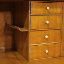 Load image into Gallery viewer, Free standing Swedish Modern secretaire in Walnut and Elm, 1940s