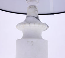 Load image into Gallery viewer, Carrara marble table lamp, attributed to Bergboms/Bitossi, 1970s