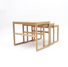 Load image into Gallery viewer, Svante Skogh, oak nesting tables, AB Seffle Möbelfabrik, 1960s