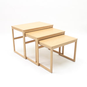 Svante Skogh, oak nesting tables, AB Seffle Möbelfabrik, 1960s