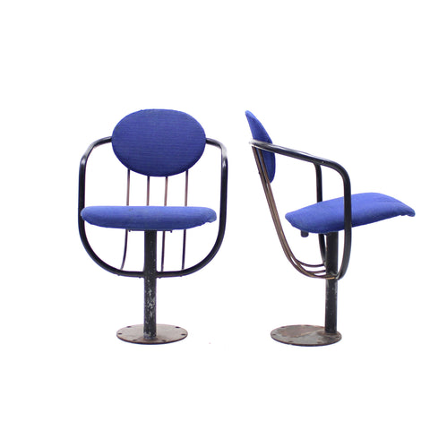 Poul Henningsen, pair of foldable theatre chairs for the Betty Nansen Theatre, 1957