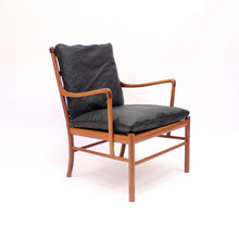 Load image into Gallery viewer, Ole Wanscher, Colonial chair in leather and Mahogany, P. Jeppesen, late 20th century